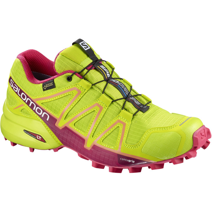 Salomon SPEEDCROSS 4 GTX® W Zapatillas Trail Running Mujer - Amarillo - Colombia (72983-JRLY)